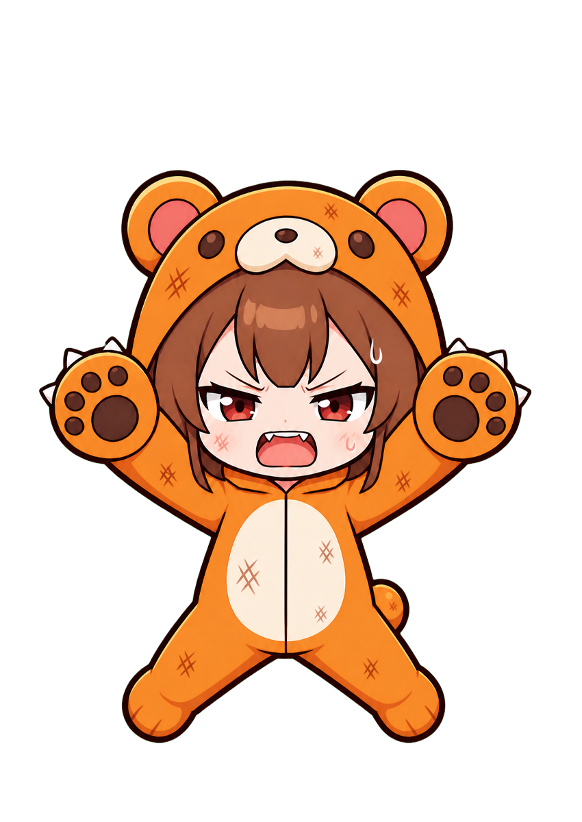 熊・ピンチ弾幕・正面