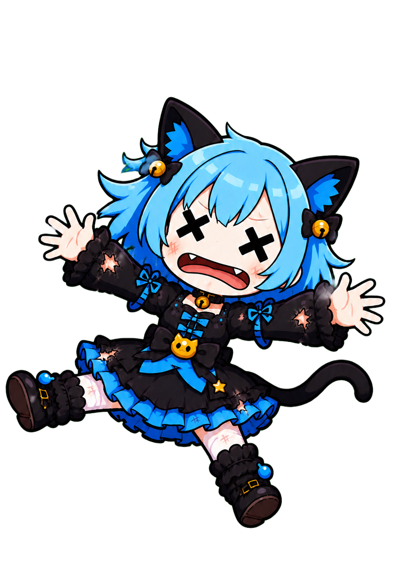 猫・敗北・正面