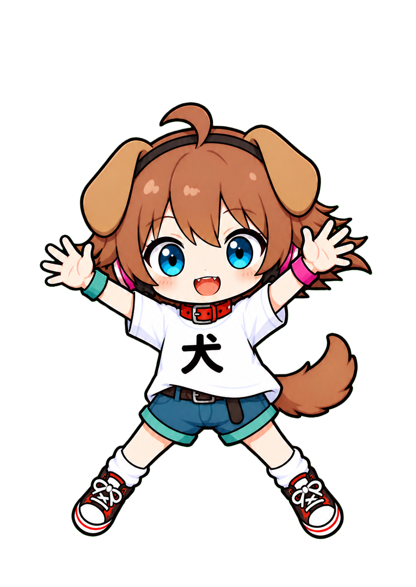 犬・左移動・正面
